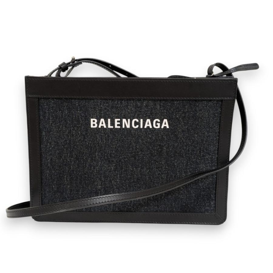 BALENCIAGA（バレンシアガ） 新品同様 ネイビーポシェット デニム 