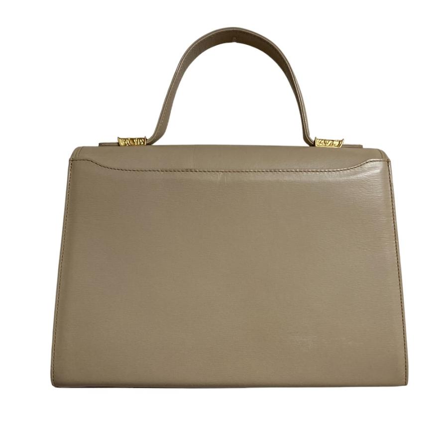 mila schon中古バッグ　ハンドバッグ　ショルダーバッグ mila schon（ミラショーン） 良品 レザー ハンドバッグ ベージュ