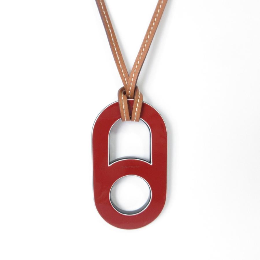 未使用 HERMES エルメス ループグラン チョーカー ネックレス レッド