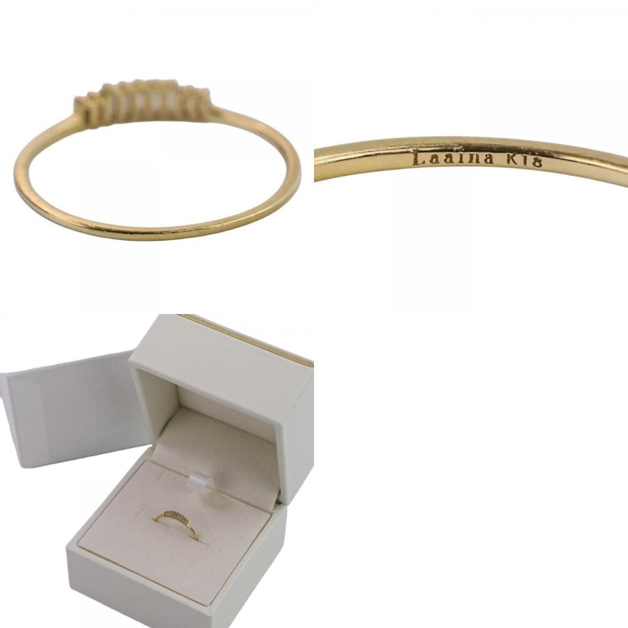 美品 Laaina ラアイナ K18 DIAMOND RING ダイヤモンド リング 指輪 13
