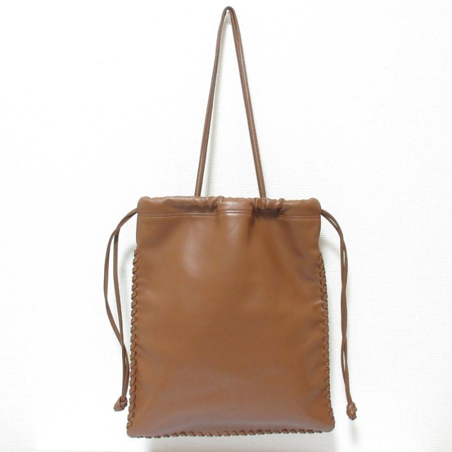 VASIC（ヴァジック） 良品 ウェルズ 巾着 ショルダーバッグ ブラウン 