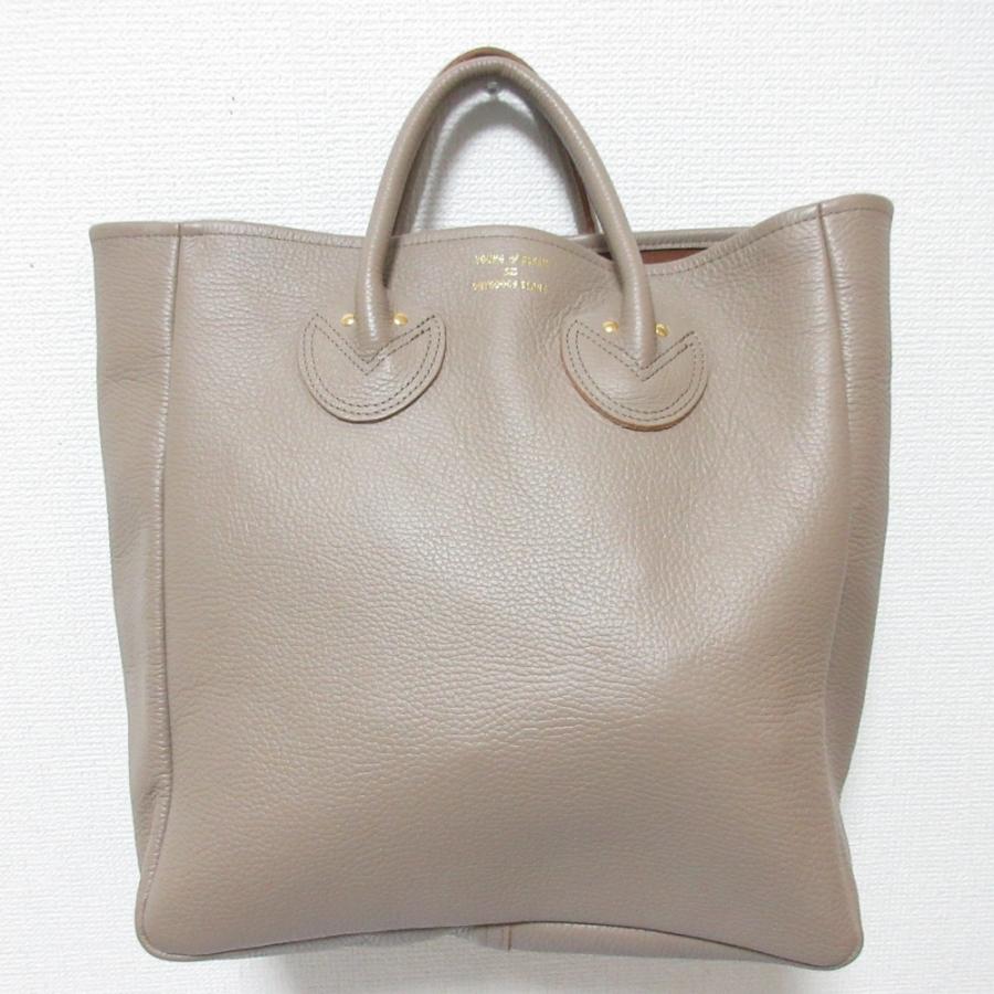 美品 YOUNG&OLSEN ヤングアンドオルセン エンボスレザートートM