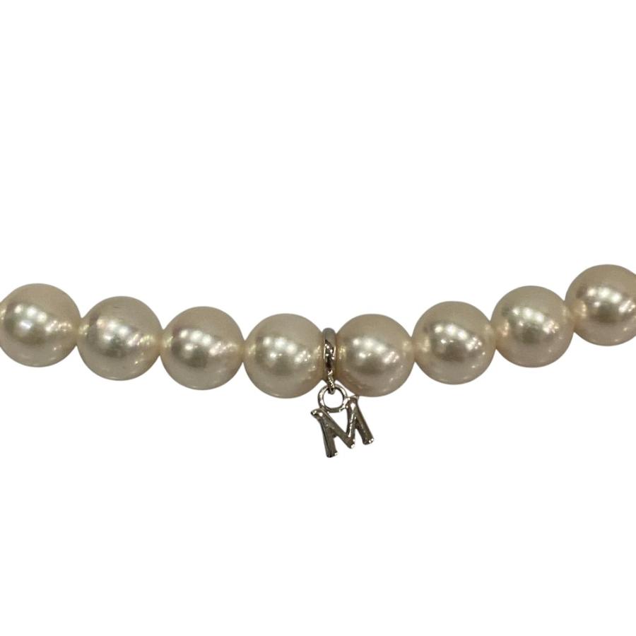 MIKIMOTO（ミキモト） 美品 アコヤパール 約7.5mm K18WG金具 