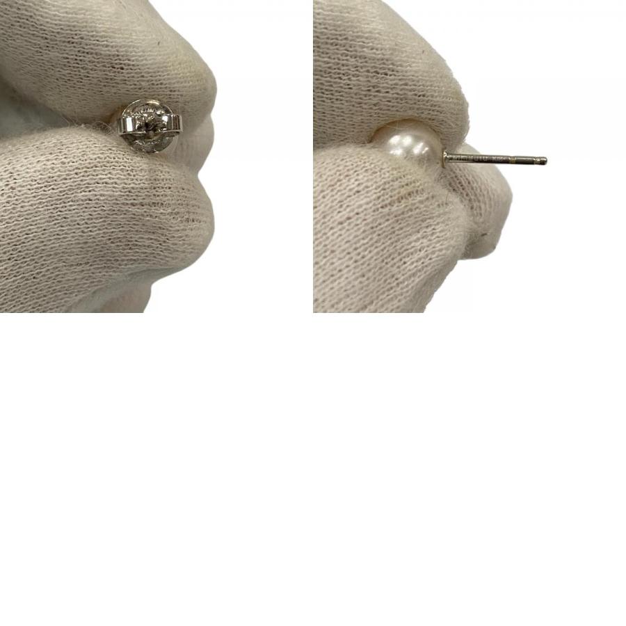 極美品】ミキモト 7.5mm アコヤ ピアス K18WG MIKIMOTO 【公式通販】