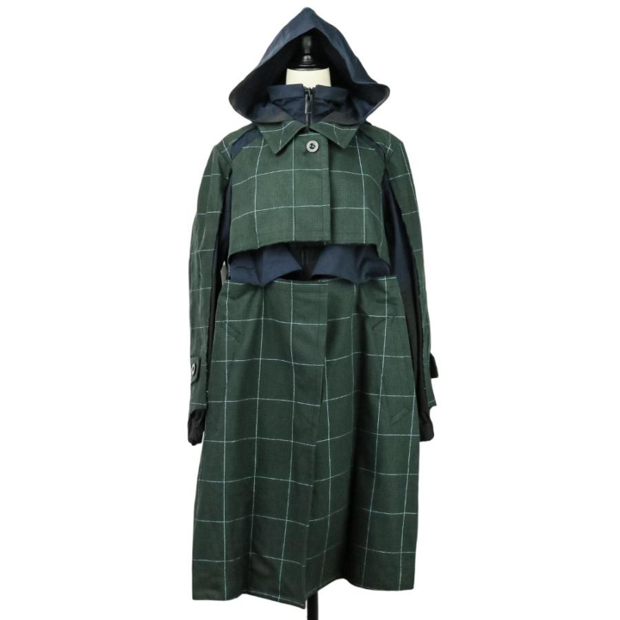sacai（サカイ） 美品 ドッキング レイヤード ハイブリッド ロング