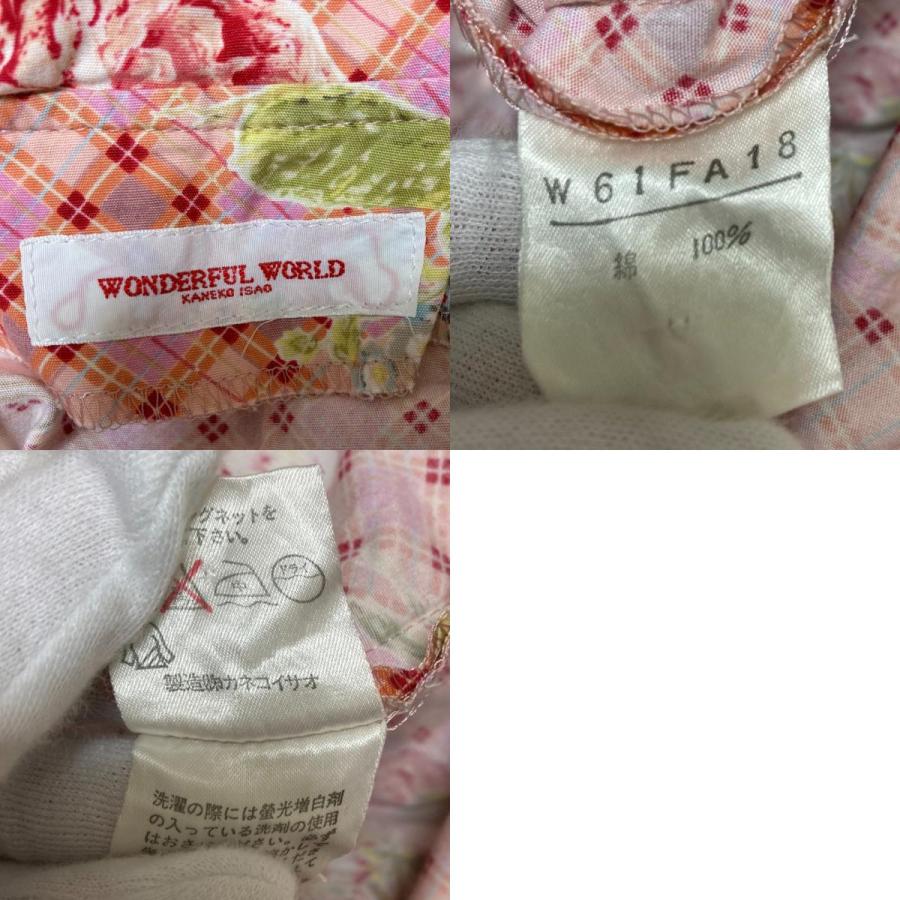 美品 WONDERFUL WORLD ワンダフルワールド フラワープリント