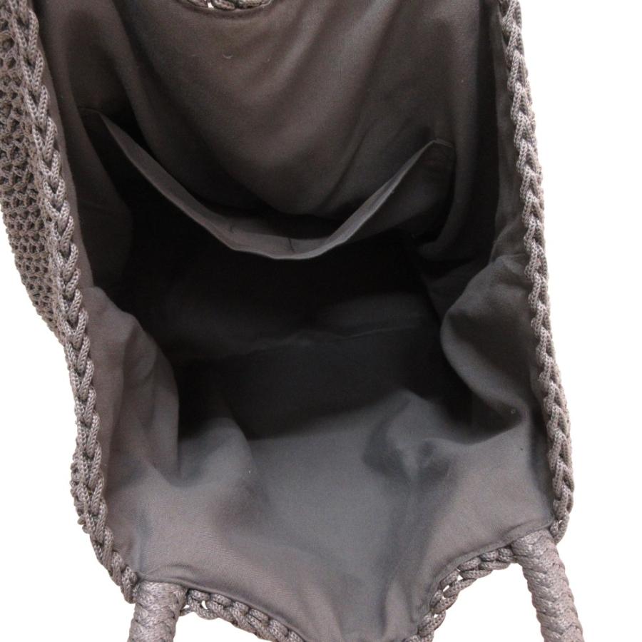 LUDLOW 美品 ラドロー ドッグ刺繍 カギ編み コードバッグ トートバッグ