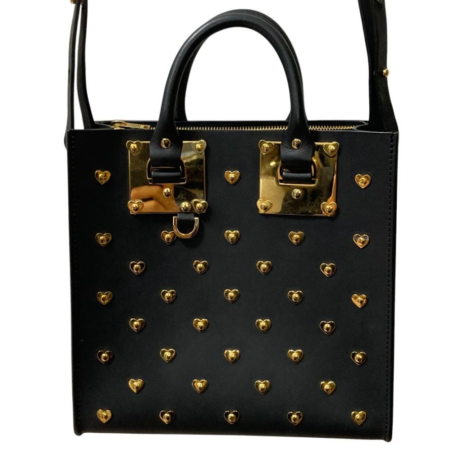 【SOPHIE HULME 】ソフィーヒュルム　バッグ黒 Sophie Hulme（ソフィーヒュルム） 良品 アルビオン スクエアトート