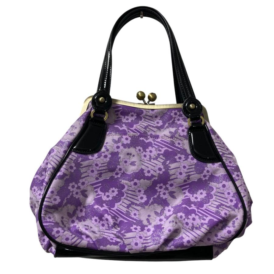 ANNA SUI（アナスイ） 美品 フラワープリント キャンバス トートバッグ 