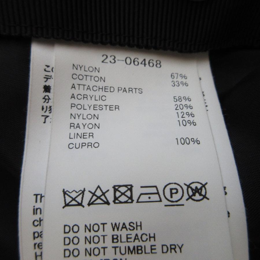 sacai（サカイ） 美品 23SS sacai ツイード ノーカラージャケット 23