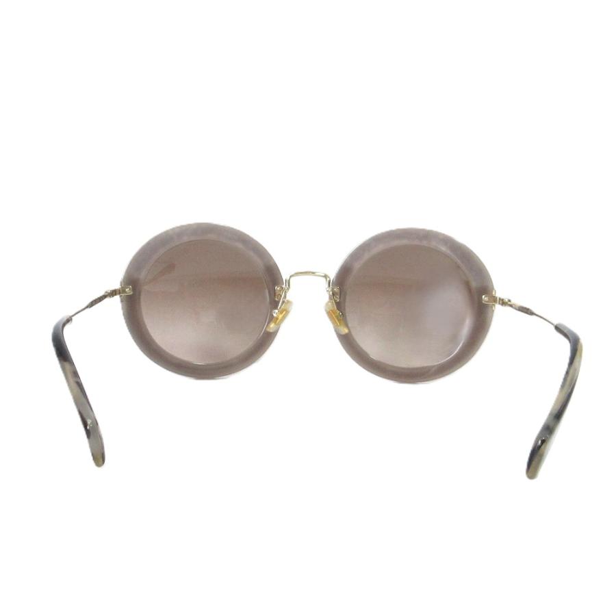 miu miu（ミュウミュウ） 良品 グリッター ラウンド サングラス SMU08R