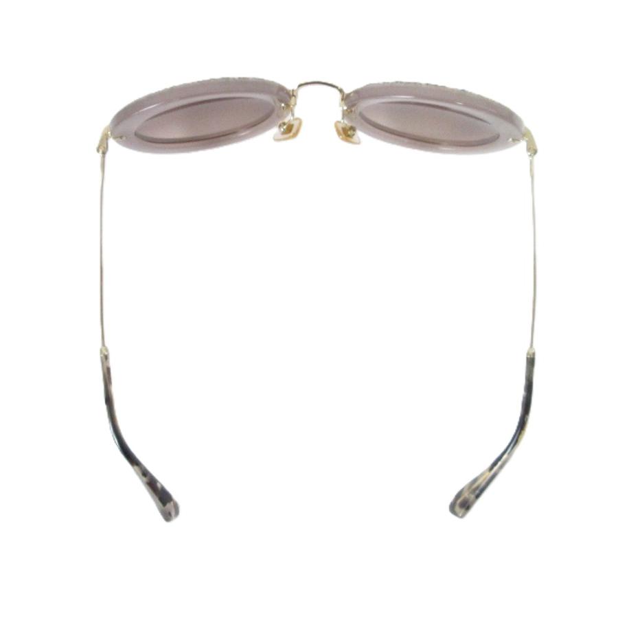 miu miu サングラス グリッター ラウンドフレーム ミュウミュウ miu miu（ミュウミュウ） 良品 グリッター ラウンド サングラス SMU08R