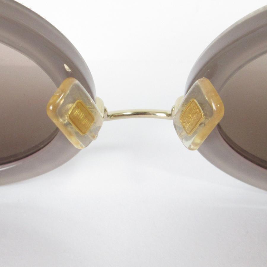 miu miu（ミュウミュウ） 良品 グリッター ラウンド サングラス SMU08R