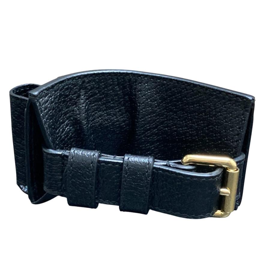 GUCCI（グッチ） 新品同様 レザー ブレスレット リップスティック