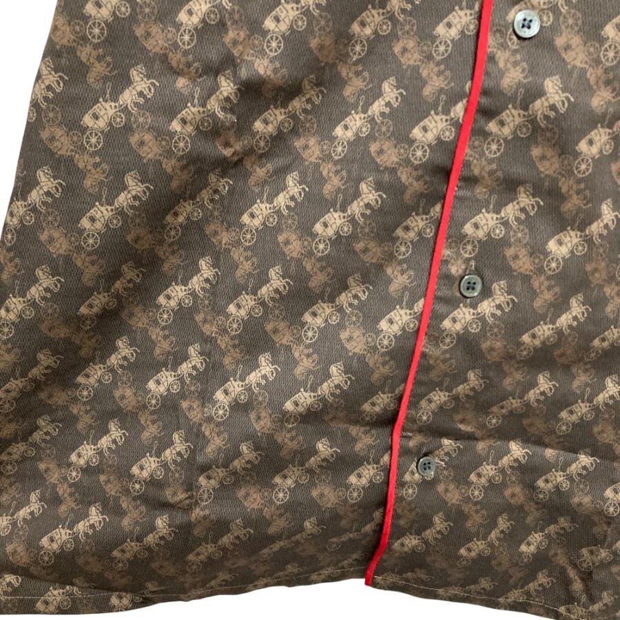 未使用 COACH コーチ パジャマ トップス ジャケット CD762 Lサイズ ブラウン メンズ 古着 中古 USED COACH（コーチ） 未使用 パジャマ トップス ジャケット CD762 Lサイズ