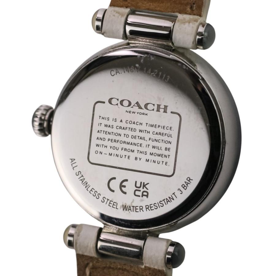COACH（コーチ） 良品 シェル文字盤 ストーン クォーツ アナログ 