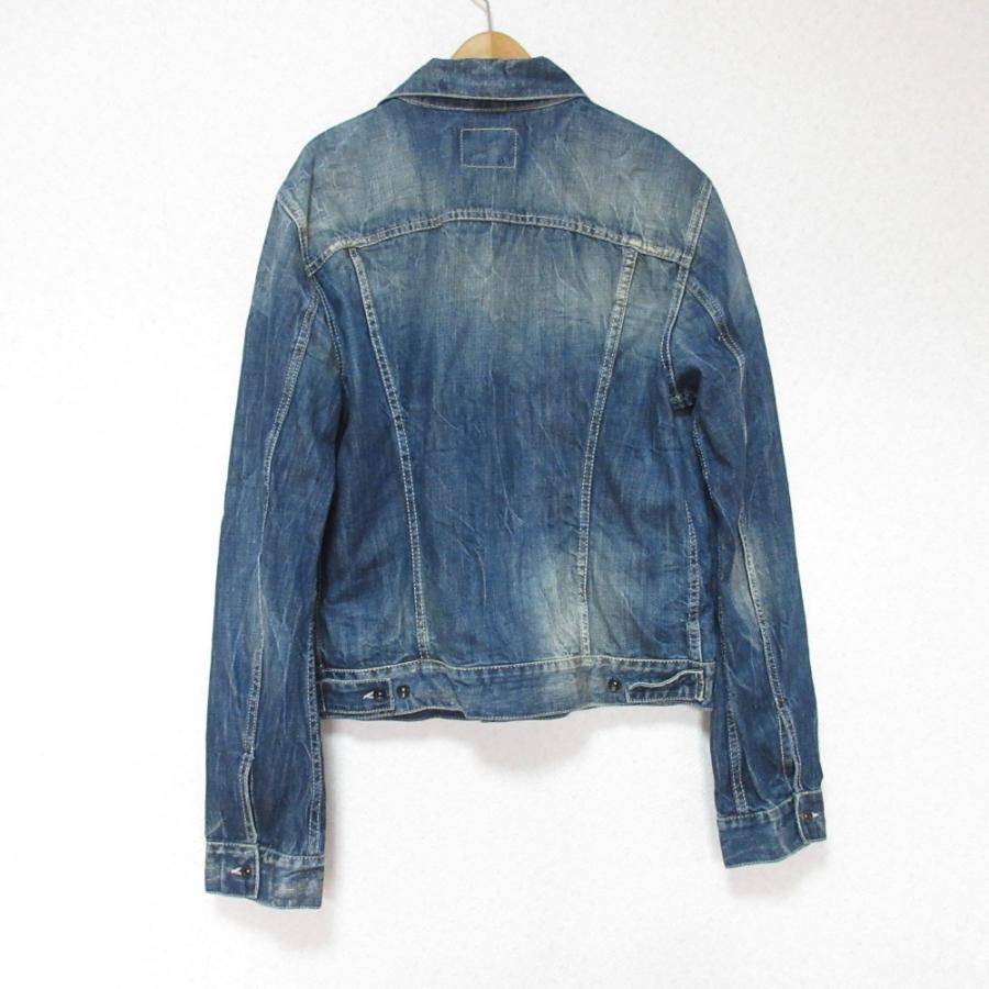 GAS（ガス） 美品 ダメージ加工 デニムジャケット Gジャン ブルゾン L 