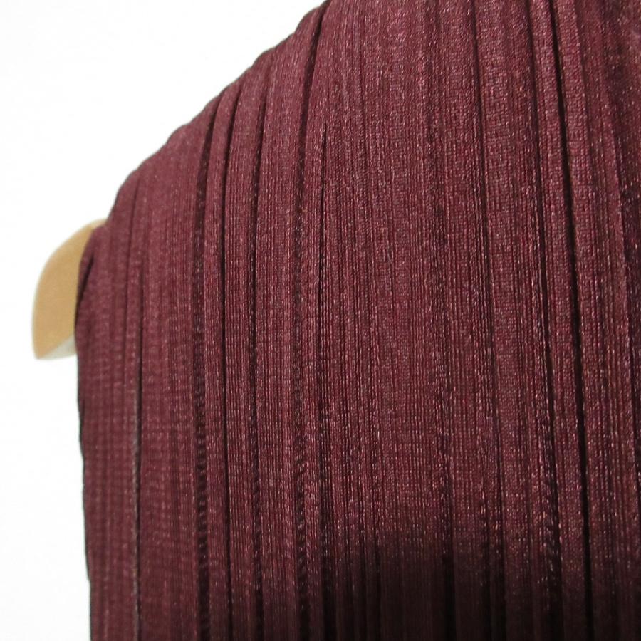 美品 24AW PLEATS PLEASE プリーツプリーズ SOLAR FLARE ベスト PP43JJ481 サイズ3 ボルドー レディース 古着 中古 USED PLEATS PLEASE（プリーツ プリーズ） 美品 24AW PLEATS PLEASE SOLAR