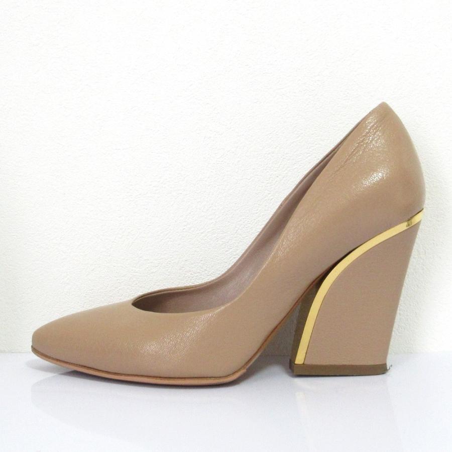 Chloe（クロエ） 美品 レザー ポインテッドトゥ ハイヒール パンプス