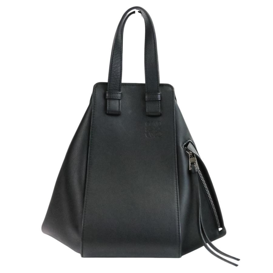 美品 LOEWE ロエベ ハンモック スモール 2way カーフレザー ハンドバッグ ショルダーバッグ 387.30.S35 ブラック レディース 古着 中古 USED LOEWE（ロエベ） 美品 ハンモック スモール 2way カーフレザー