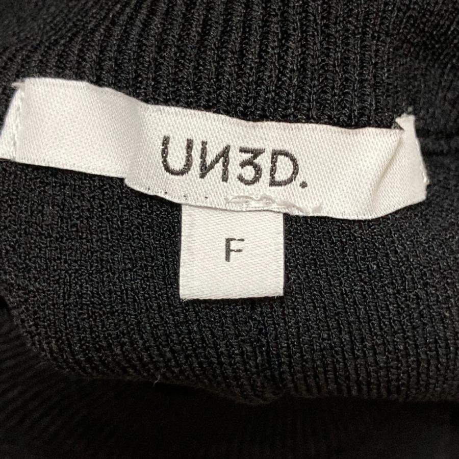美品 24SS UN3D. アンスリード ビッグアシメベスト サイズF ブラック レディース 古着 中古 USED UN3D.（アンスリード） 美品 24SS UN3D. ビッグアシメベスト サイズF