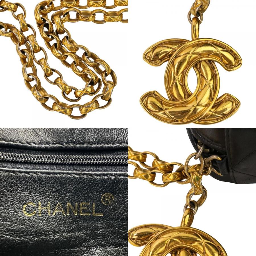 希少※極美品【CHANEL】ココマークチャームマトラッセチェーンショルダーバッグ CHANEL（シャネル） 良品 ココマークチャーム付き マトラッセ チェーン