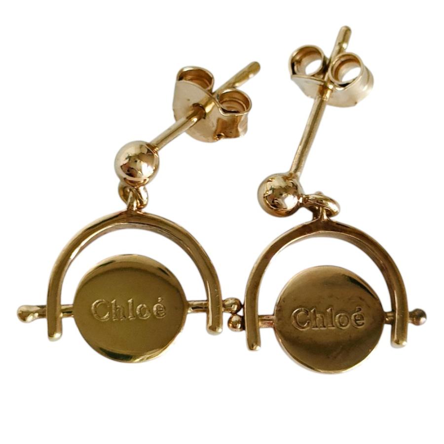 Chloe（クロエ） 美品 ロゴ サークルモチーフ スタッドピアス