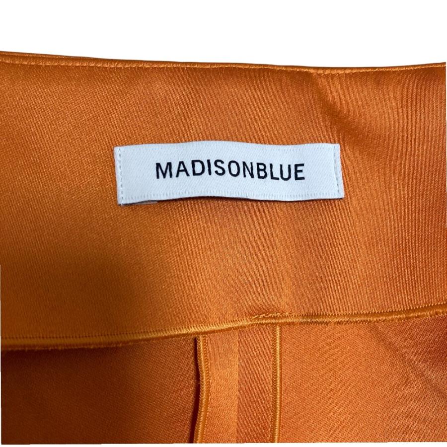 未使用 23SS MADISON BLUE マディソンブルー A-LINE LONG サテンAラインロングスカート サイズS オレンジ  レディース 古着 中古の画像