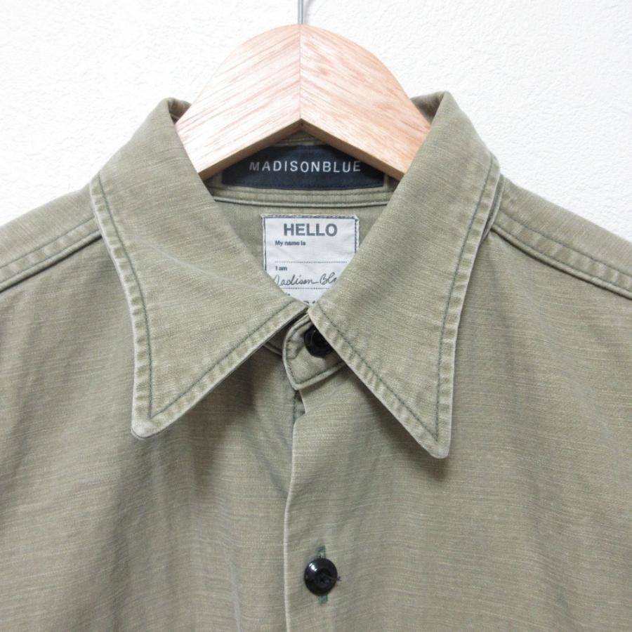 美品 24SS MADISON BLUE マディソンブルー HAMPTON SHIRT BACK SATIN