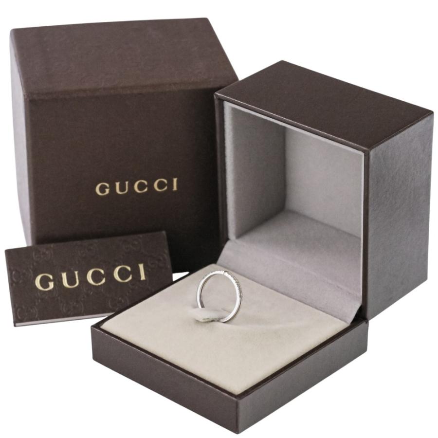 GUCCI（グッチ） 良品 750 インフィニティ ハーフダイヤモンド リング 