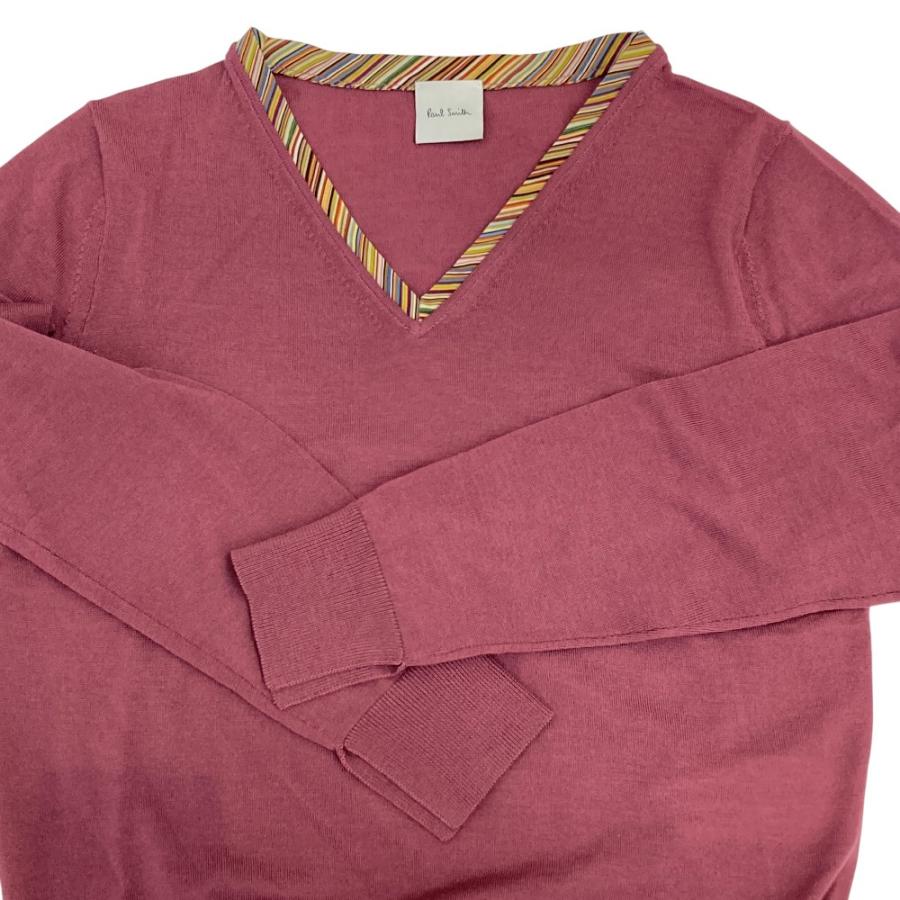 Paul Smith（ポール・スミス） 美品 マルチボーダー Vネック ニット 