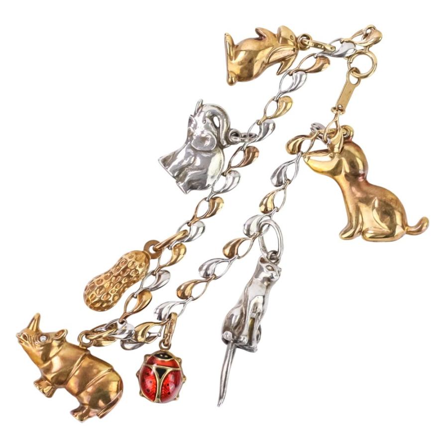 UNOAERRE（ウノアエレ） 良品 ヴィンテージ K18 Pt850 sv925 チャーム