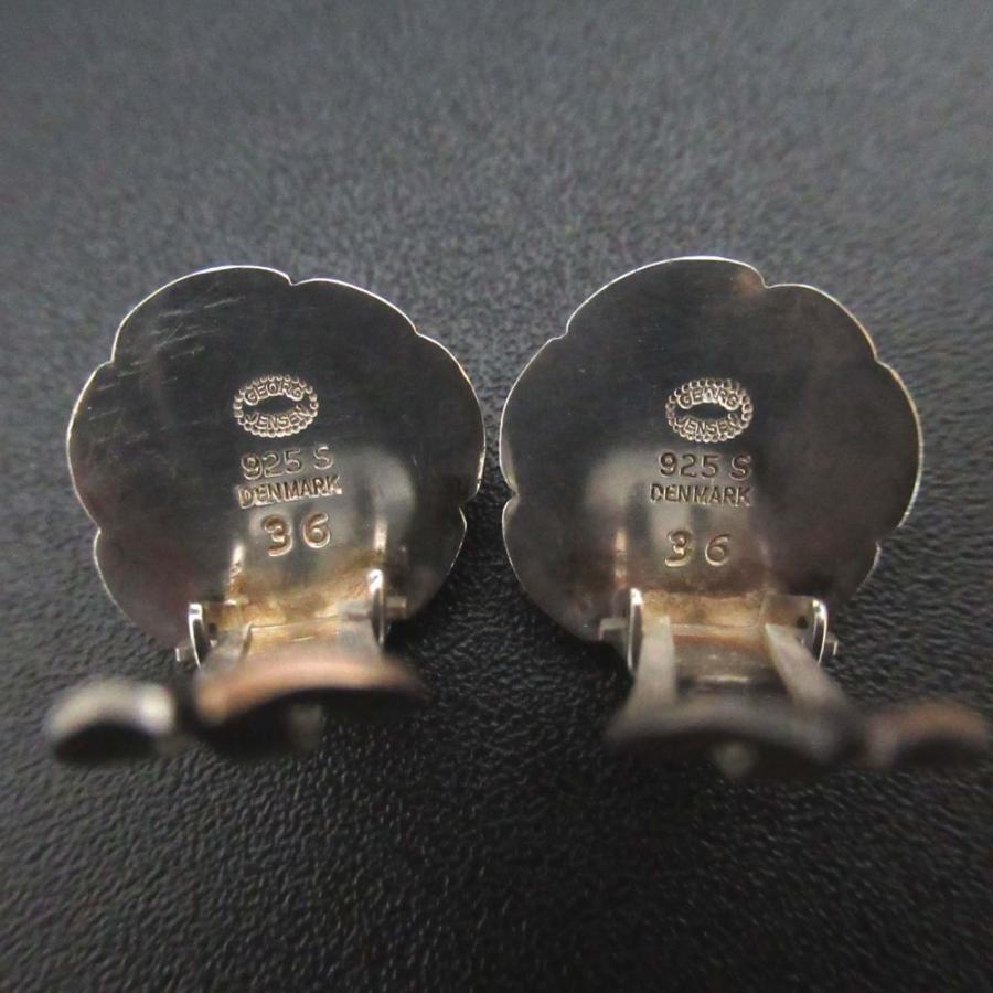 Georg Jensen（ジョージ ジェンセン） 美品 ムーンストーン フラワー 