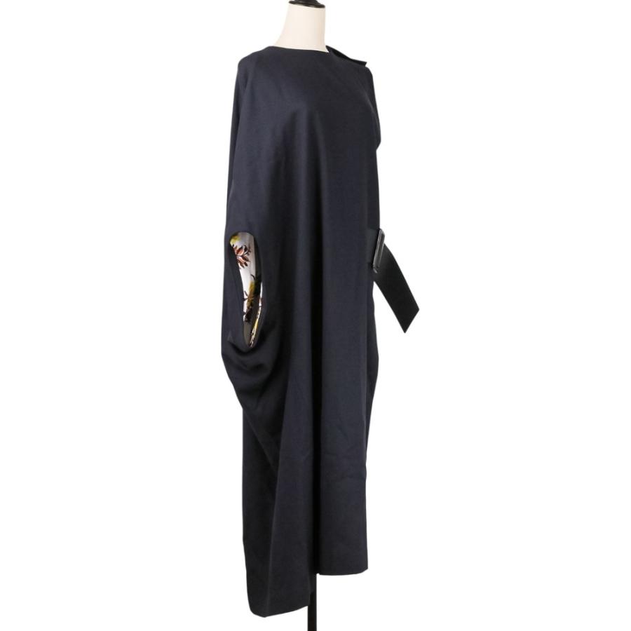 美品 25AW TOGA ARCHIVES トーガ アーカイブス Crepe weave dress ワンピース TA252-FH020 サイズ36 ブラック レディース 古着 中古_6