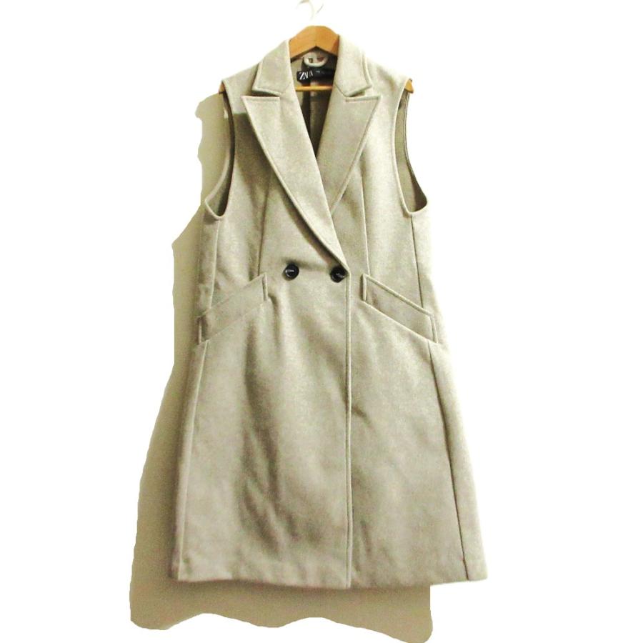 ZARA（ザラ） 良品 テーラード ロングジレ サイズS グレー レディース 