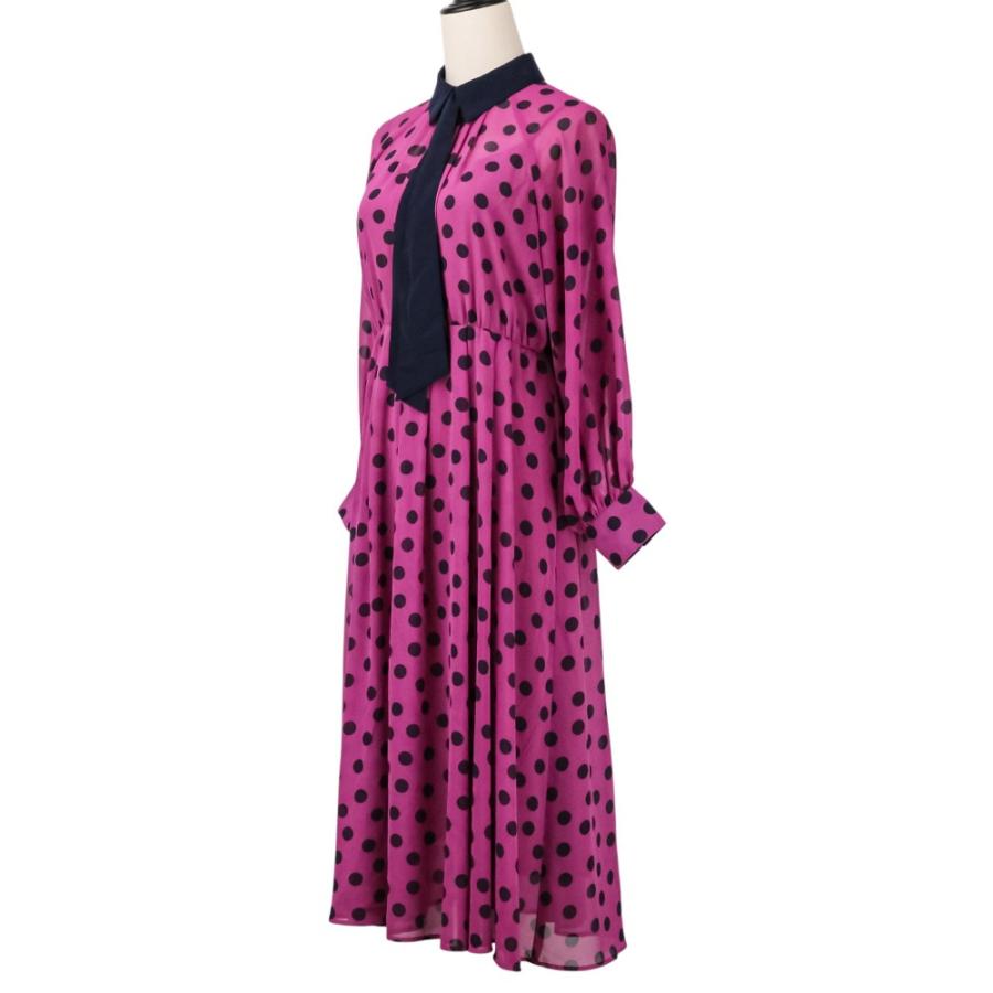 ANAYI（アナイ） 美品 24AW ANAYI ポルカドットタイ 衿付き フレア