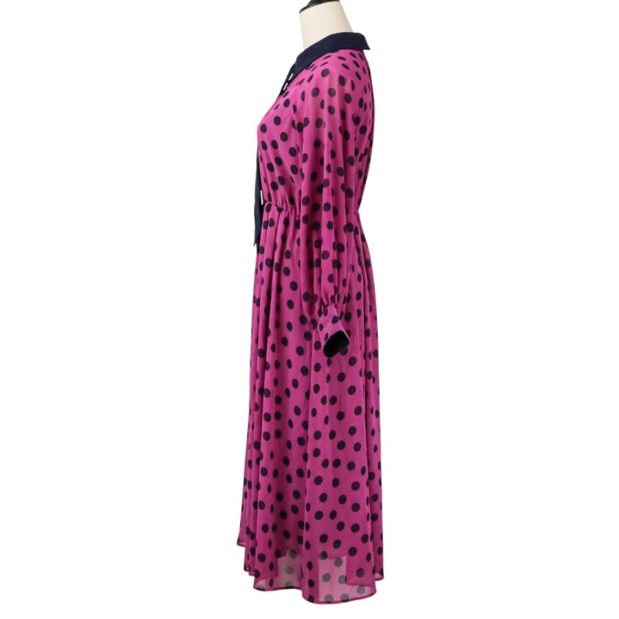 ANAYI（アナイ） 美品 24AW ANAYI ポルカドットタイ 衿付き フレア