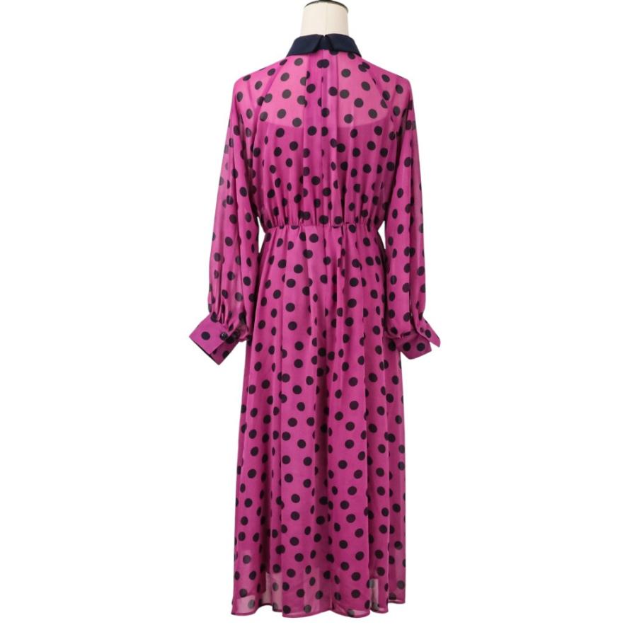 ANAYI（アナイ） 美品 24AW ANAYI ポルカドットタイ 衿付き フレア