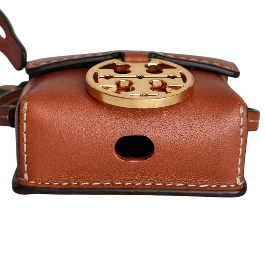 TORY BURCH（トリーバーチ） 美品 レザー ダブルT メタルロゴ AirPods 