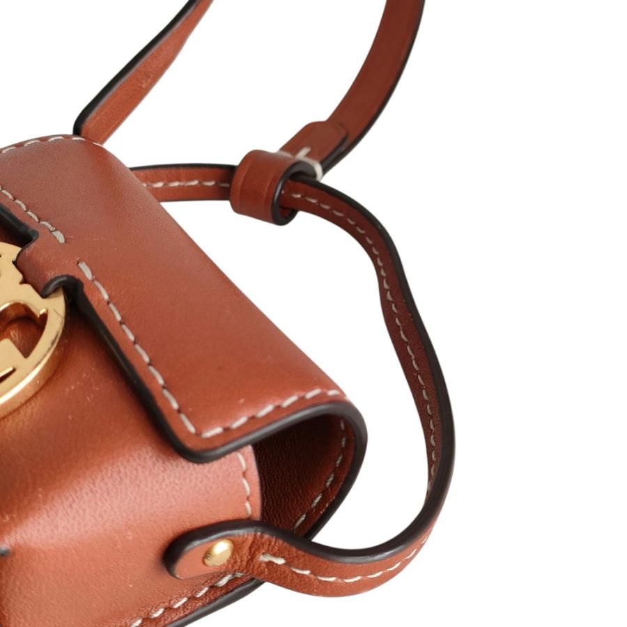 TORY BURCH（トリーバーチ） 美品 レザー ダブルT メタルロゴ AirPods 