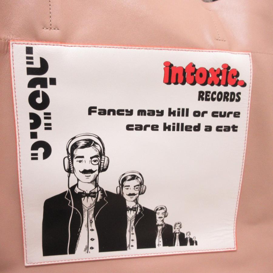 新品同様 intoxic. イントキシック RECORD LP レザー トートバッグ 