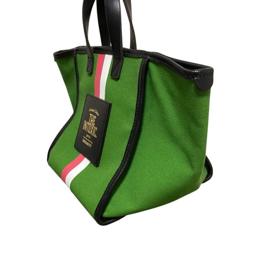 【新品】  intoxic. / イントキシック | 2way ロゴ ショルダー付き ハンドトートバッグ | ー | グリーン | レディース 中古・古着通販】intoxic (イントキシック) デカルトショルダーバッグ