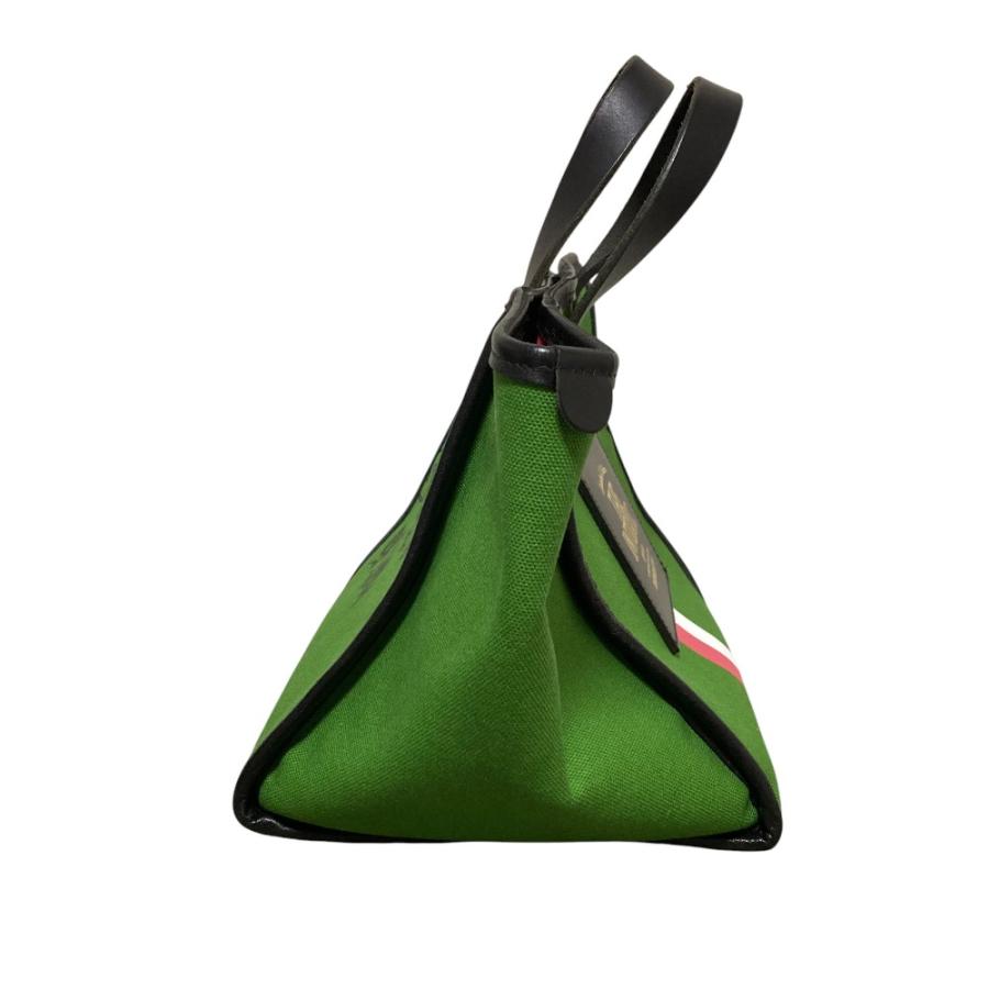 美品 intoxic. イントキシック MINI 2HANDLES トートバッグ グリーン