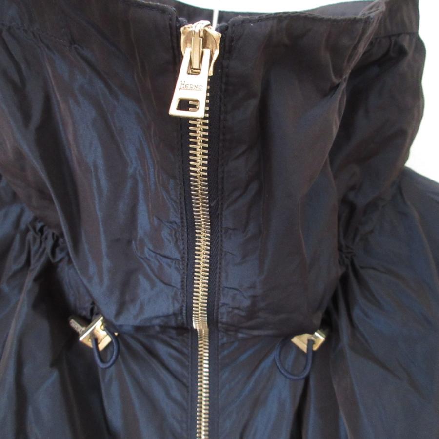 HERNO（ヘルノ） 美品 ナイロン モッズコート 46サイズ ネイビー