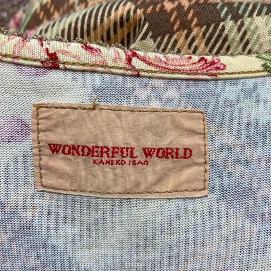 美品 WONDERFUL WORLD ワンダフルワールド レース リボン フラワー