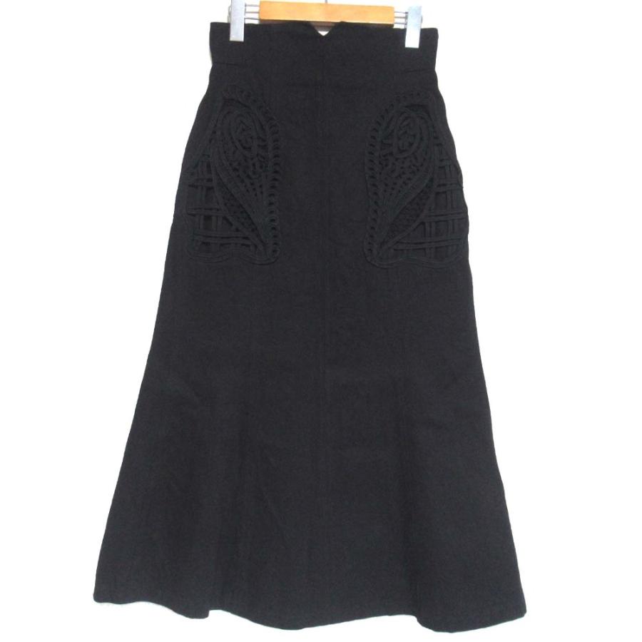 美品 24AW Mame Kurogouchi マメクロゴウチ Cord Embroidery Detail