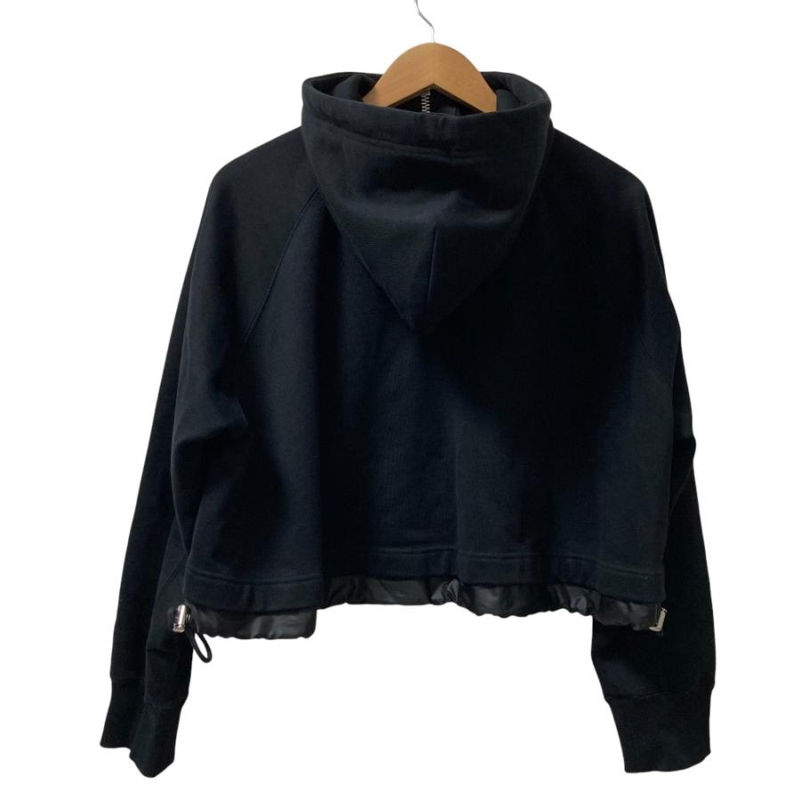 美品 AD2024 sacai サカイ Sweat Jersey Hoodie ジップパーカー SCW-235 サイズ2 ブラック レディース 古着 中古 USED sacai（サカイ） 美品 AD2024 sacai Sweat Jersey Hoodie ジップ