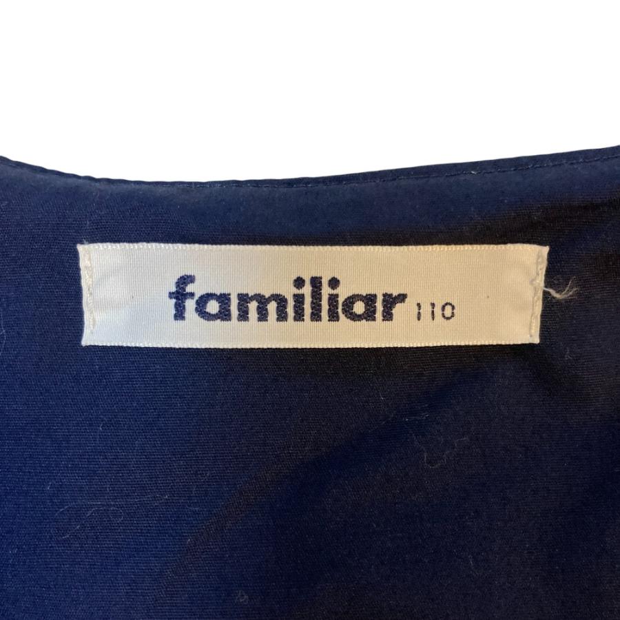 familiar チェック柄ノースリーブワンピース　ニットカーデガン120 美品 familiar ファミリア チェック柄 ノースリーブワンピース 110