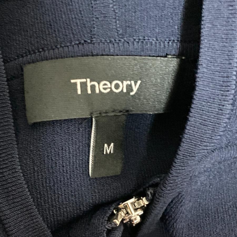 theory（セオリー） 美品 CREPE KNIT ZIP UP HOODI ジップアップ