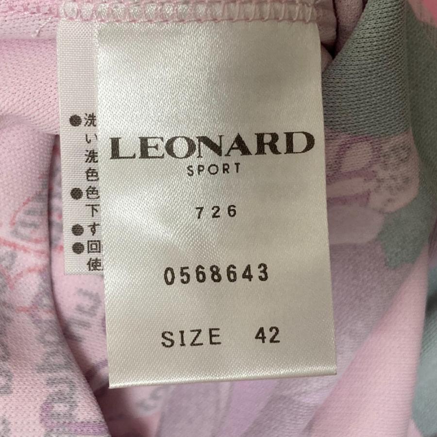LEONARD SPORT 美品 レオナールスポーツ フラワー メッセージプリント